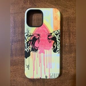 SDH Paints - Cat Fight cheetah case, iPhone 12 Pro Max